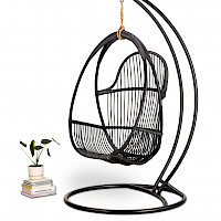 Summanen Oy putkentaivutus, Parolan Rottinki riippukeinuteline, design Hinni Korpela, putkitaivute, erikoiskalustevalmistaja, lestitaivutus, rullataivutus, metallikalusteen valmistus, metallikalusteen valmistaja